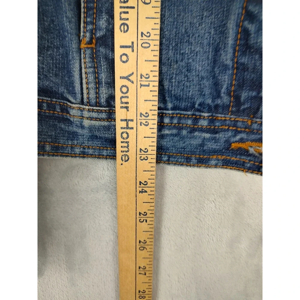 Bill Blass Vintage Denim Jacket Womens Medium Blue Jean Trucker Cotton - Picture 5 of 8